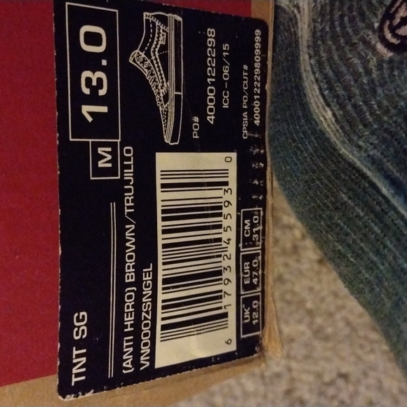 Tony Trujillo Anti hero SG two tone vans shoes new in box - Picture 7 of 11